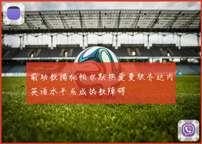 前助教揭秘帕尔默热爱曼联齐达内英语水平或成执教障碍